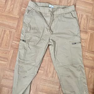 CREAM CARGO JOGGERS